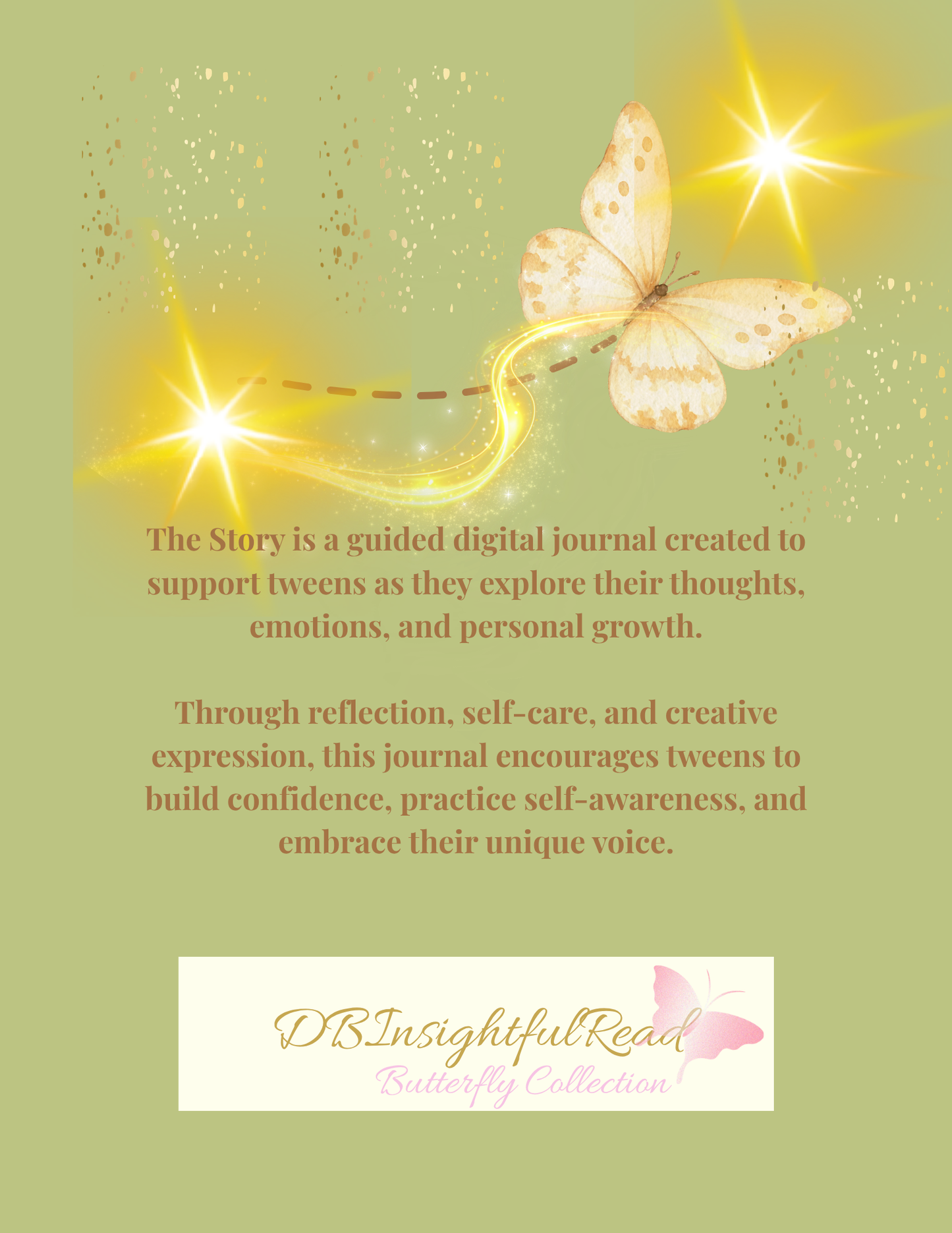 The Story Begins: Guided Journal for Tween Girls - Serene Sage Edition